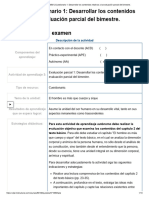 Examen - (AAB01) Cuestionario 1 - Desarrollar Los Contenidos Relativos A La Evaluación Parcial Del Bimestre