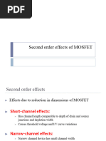 Second Order Effects of MOSFET