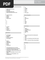 B1 U5 Test Higher Answer Key