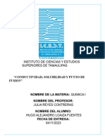 PRACTICA QUIMICA - CONDUCTIVIDAD, SOLUB. Y P. FUSION Hugo04