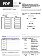 4th - Place Value HW