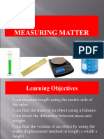 Measuring Mass Volume and Density