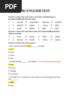 B1 English Test