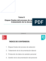 Tema 8. Etapas Finales Del Proceso de Selecciã N.