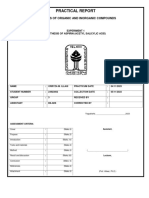 Synthesis of Aspirin (Lab Report)