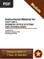 Oact40013 - Business Office Systems and Technologies 1