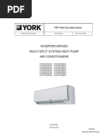 YORK VRF IDU Wall Monted - JTDHW (022,071) - Installation Manual - FAN-1710 201602