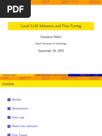 Local LLM Inference and Fine-Tuning