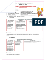 Informe de Tutoria I Bimestre Quinto B de Primaria