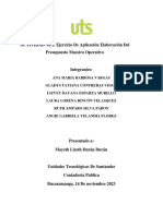 ACTIVIDAD No 2. Ejercicio de Aplicación Elaboración Del Presupuesto Maestro Operativo