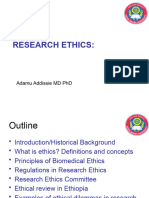 Research Ethics Historical Overview and Ethics Principles Adamu