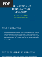 Ballasting and Deballasting Operation