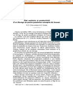 Etat Sanitaire Et Productivité D'un Élevage de Poules Pondeuses Exemptes de Leucose R. Dechambre