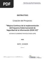 INSTRUCTIVO Creacion Del Proyecto Mejora Continua EGSIv2 en GPR