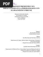 El Parkinson Premotor y Sus Implicaciones en La Fisiopatologia y en El Diagnostico Precoz.