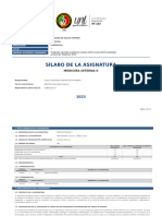 Silabo - Medicina Interna II