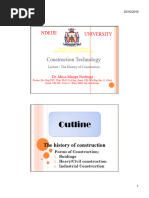 Construction Technology - History of Construction