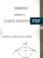 Mod II - Geomatics - Curve Surveying