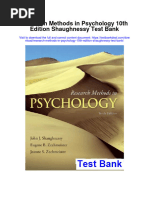 Research Methods in Psychology 10th Edition Shaughnessy Test Bank