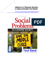 Social Problems in A Diverse Society 6th Edition Diana Kendall Test Bank