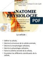 CELLULE Anatomie Physiologie 2019