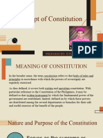 Concept of Constitution: Prepared By: Junard R. Jakosalem