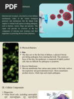 Infection and Host Resistance