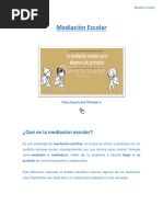 Mediación Escolar