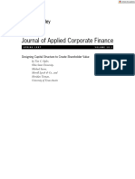 Designing Capital Structure To Create Shareholder Value