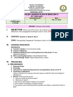 LEsson Plan in English 8 Q3 Week 2 Propaganda Techniques