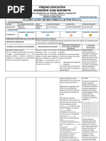 Ciencias Naturales Semana 14 PLANIFICACION SEMANAL - UEMJW