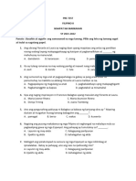 Pretest Filipino8 Q4