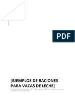 Ejemplo de Raciones para Vacas Lecheras