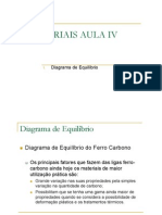 Materiais - Aula 4 - Diagrama de Equilibrio Fe - C