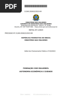 Edital de Chamamento Publico Ndeg 22023 Formacao Com Mulheres Autonomia Economica e Cuidado