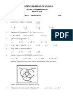 Further Maths Examination 2023 Second Term