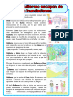 8 de Agosto Ficha Leemos Llura y Guillermo Escapan de Las Inundaciones Maestra Janet