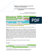 Pedagogia Freinet - Autoorganização e Os Planos Individuais de Trabalho