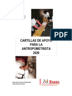 Cartillas de Apoyo para La Antropometrista 2020