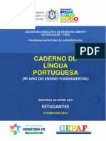 Caderno Monitoria Estudante Iv Bimestre Lingua Portuguesa