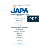 Tarea V, Simulación de Marketing (Continuación)