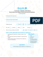 Evaluacion Diagnostica 4diver CYLyM