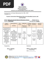 Epp Diagnostic Template 4 - Intervention Plan