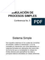 Simulación de Procesos Simples: Conferencia No. 5