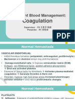 1120314晨會 Miller Ch50. Patient Blood Management Coagulation