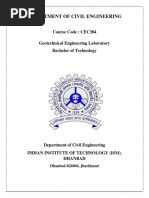 CEC304 GEL (Geotechnical Engineering Laboratory)