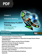 Introductory FLUENT Training: Turbulence Modeling