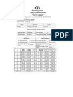 Tabla de Amortización