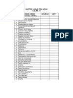 Daftar Hadir MPLS Klas 10