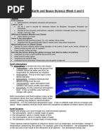 Year 10 Earth and Space Sciences Week 4 and 5